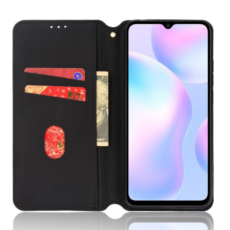 Puhelinkuoret Xiaomi Redmi 9A Kotelot Flip Timanttinahkaefekti