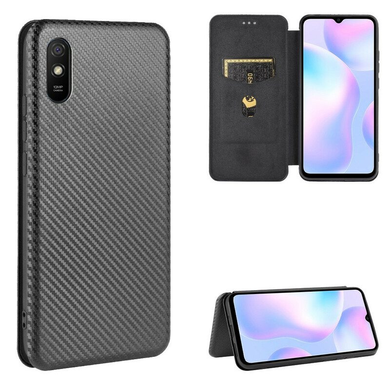 Puhelinkuoret Xiaomi Redmi 9A Kotelot Flip Värillinen Hiilisilikoni