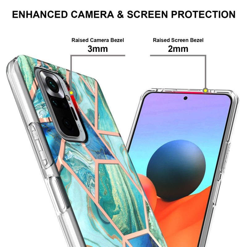 Case Xiaomi Redmi Note 10 Pro Intensiivinen Geometrinen Marmori