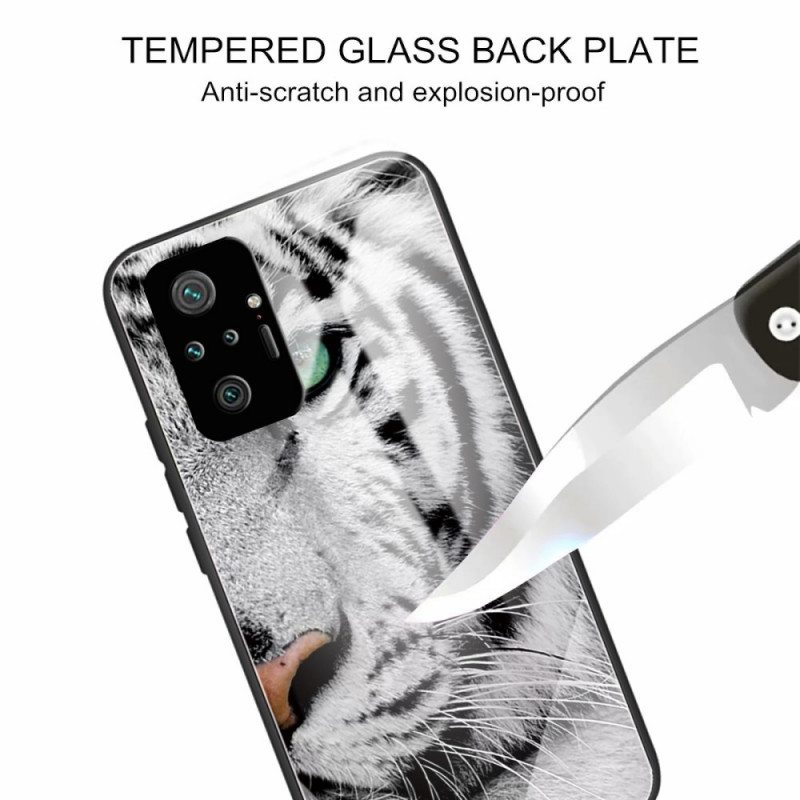 Case Xiaomi Redmi Note 10 Pro Tiger Karkaistu Lasi