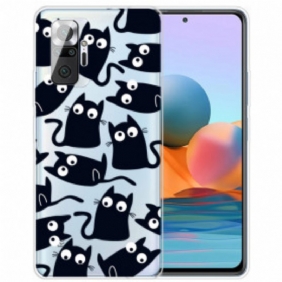 Case Xiaomi Redmi Note 10 Pro Useita Mustia Kissoja