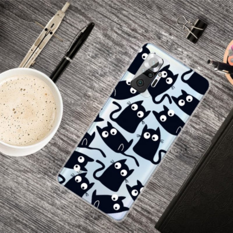 Case Xiaomi Redmi Note 10 Pro Useita Mustia Kissoja