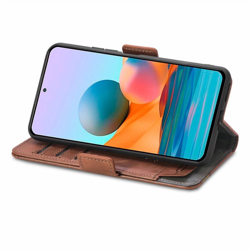 Flip Case Xiaomi Redmi Note 10 Pro Kaksivärinen Kaksoislukko