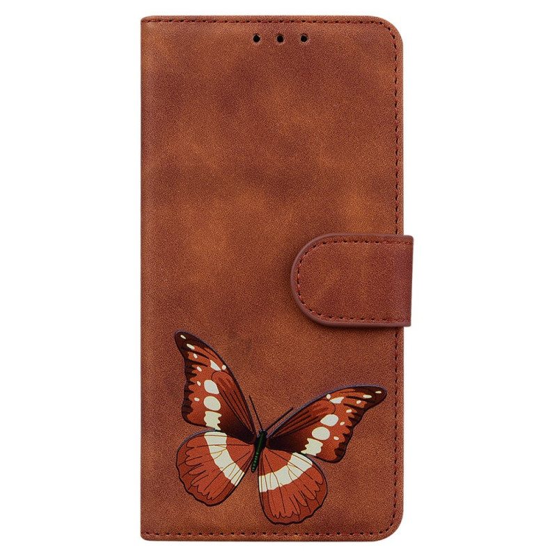 Flip Case Xiaomi Redmi Note 10 Pro Skin Touch Butterfly