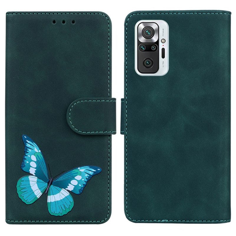 Flip Case Xiaomi Redmi Note 10 Pro Skin Touch Butterfly