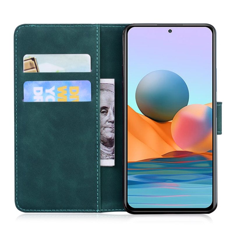 Flip Case Xiaomi Redmi Note 10 Pro Skin Touch Butterfly