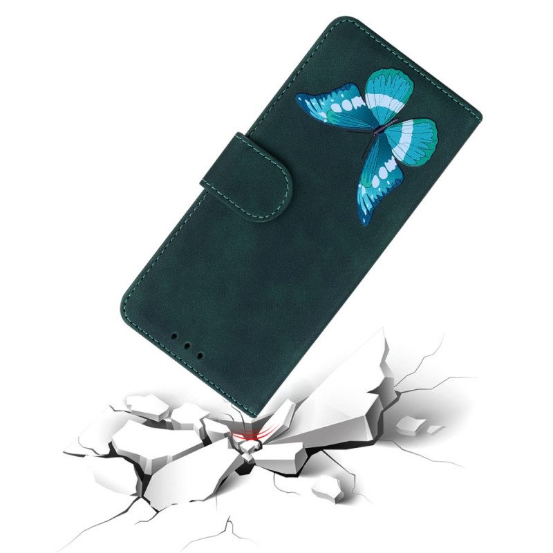 Flip Case Xiaomi Redmi Note 10 Pro Skin Touch Butterfly