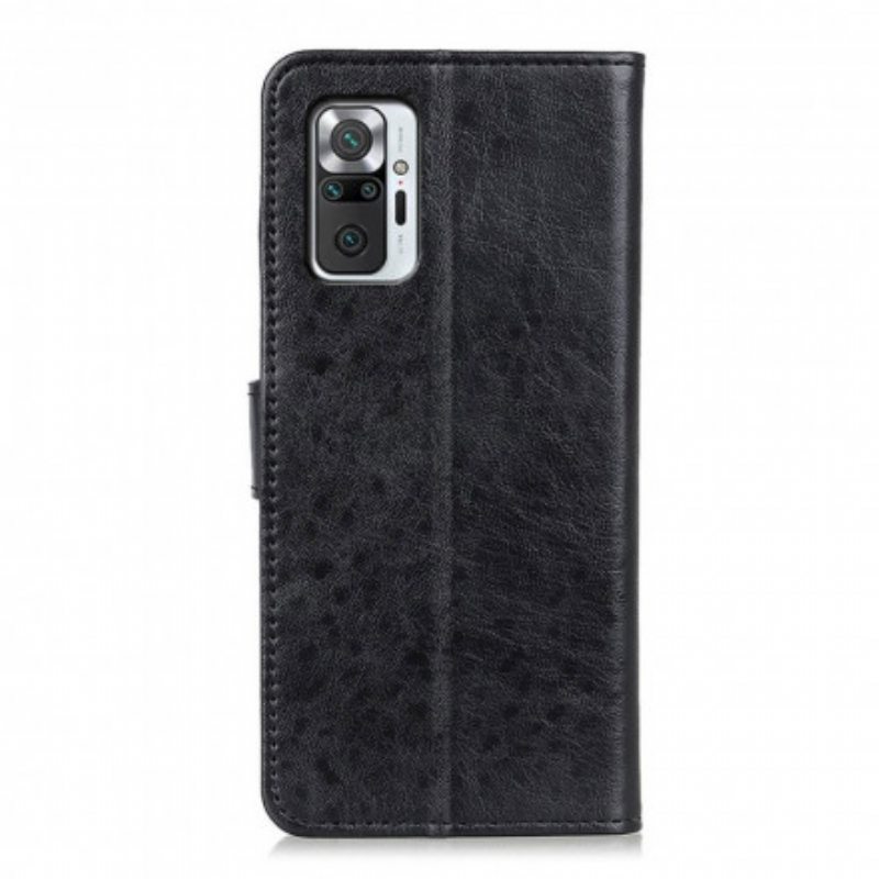 Flip Case Xiaomi Redmi Note 10 Pro Teksturoitu Keinonahka