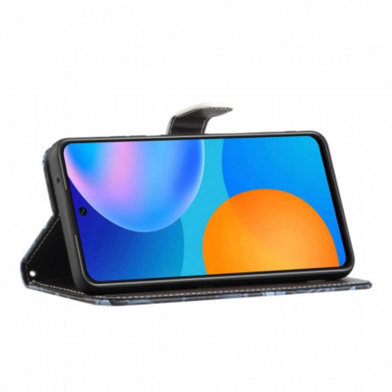 Kotelot Xiaomi Redmi Note 10 Pro Suojaketju Kuori Strappy Black Cat Eyes