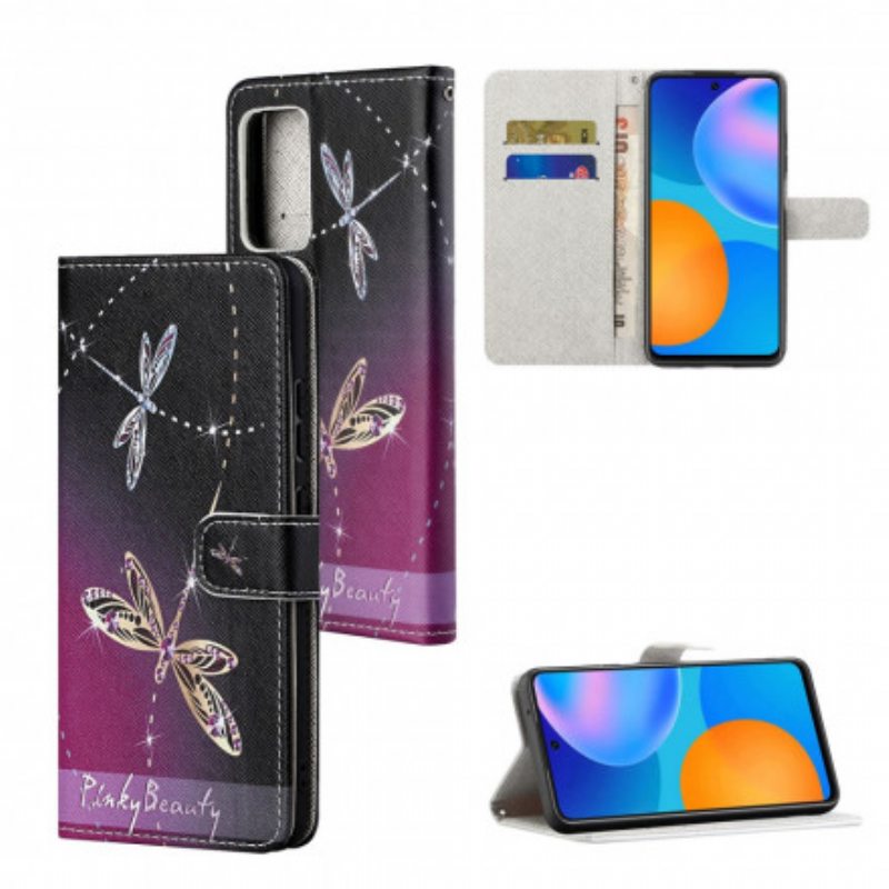 Kotelot Xiaomi Redmi Note 10 Pro Suojaketju Kuori Strappy Dragonflies