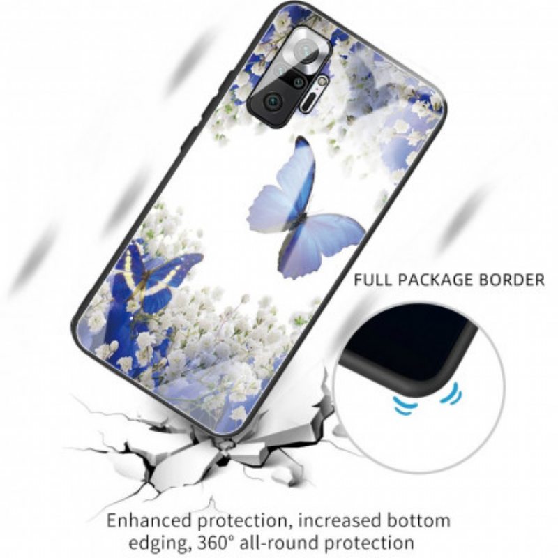 Kuori Xiaomi Redmi Note 10 Pro Butterflies Design Karkaistu Lasi