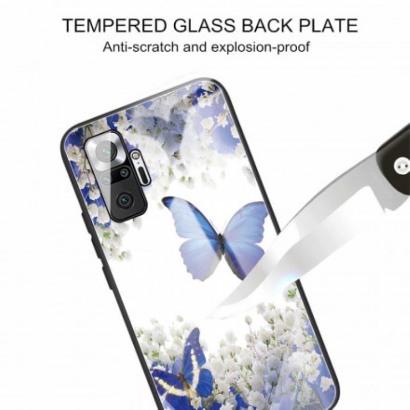 Kuori Xiaomi Redmi Note 10 Pro Butterflies Design Karkaistu Lasi