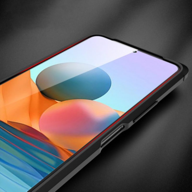 Kuori Xiaomi Redmi Note 10 Pro Nahkaefekti Litsi Double Line