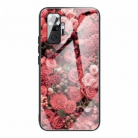 Kuori Xiaomi Redmi Note 10 Pro Rose Flowers Karkaistu Lasi