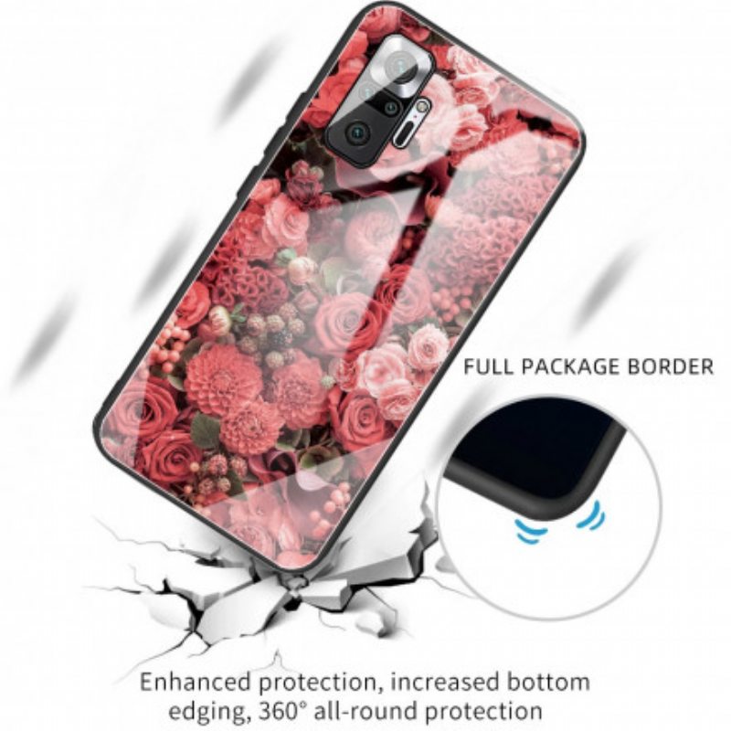 Kuori Xiaomi Redmi Note 10 Pro Rose Flowers Karkaistu Lasi