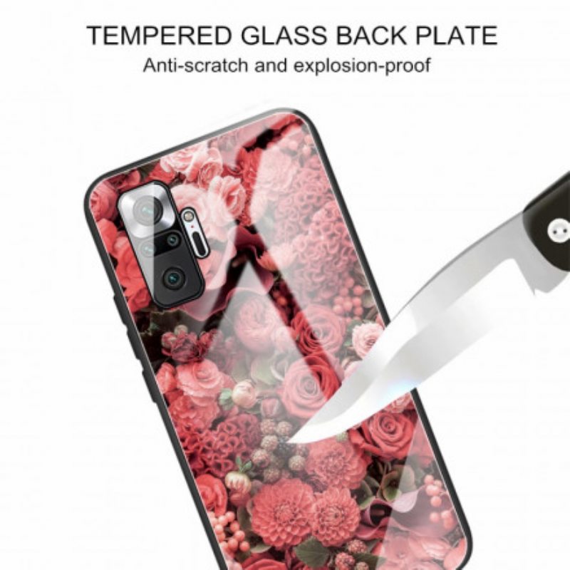 Kuori Xiaomi Redmi Note 10 Pro Rose Flowers Karkaistu Lasi