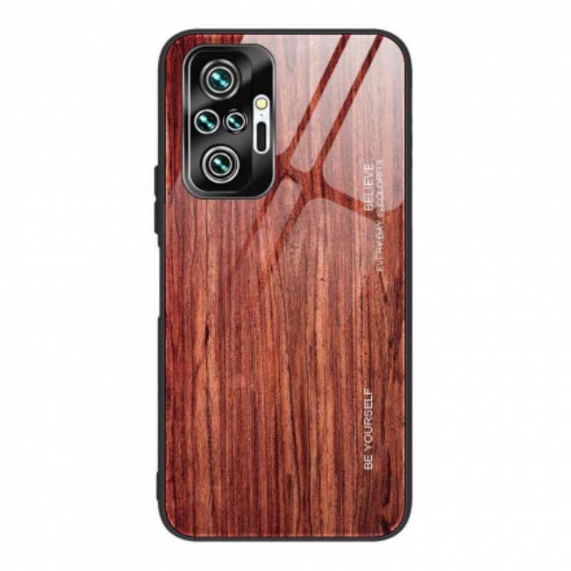 Kuori Xiaomi Redmi Note 10 Pro Wood Design Karkaistu Lasi