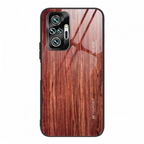 Kuori Xiaomi Redmi Note 10 Pro Wood Design Karkaistu Lasi