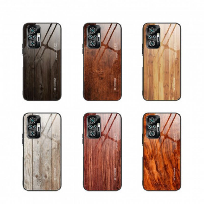 Kuori Xiaomi Redmi Note 10 Pro Wood Design Karkaistu Lasi