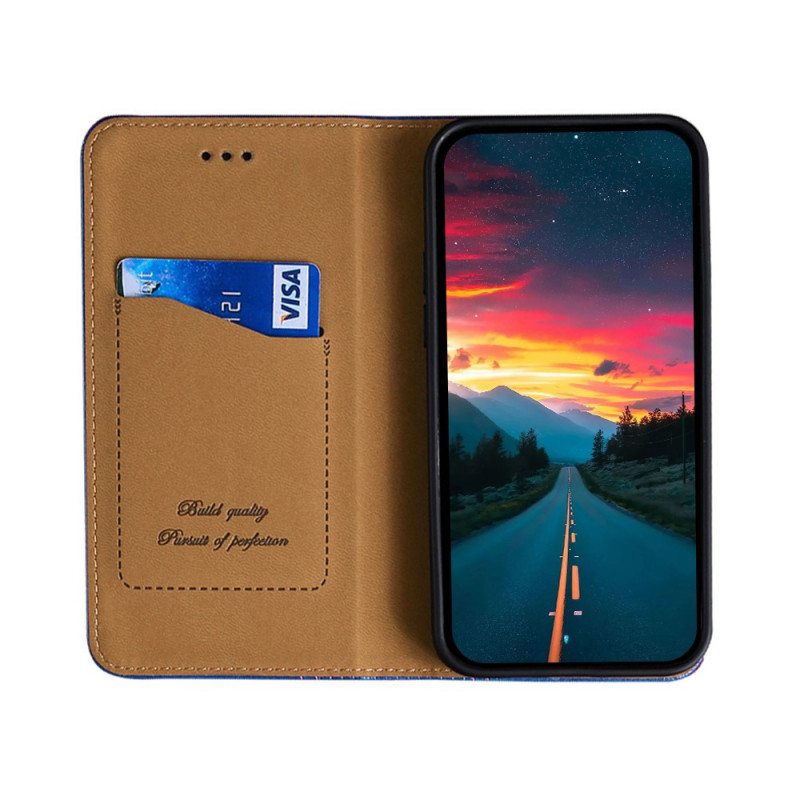 Puhelinkuoret Xiaomi Redmi Note 10 Pro Kotelot Flip Litsi Haljasnahan Ompeleet