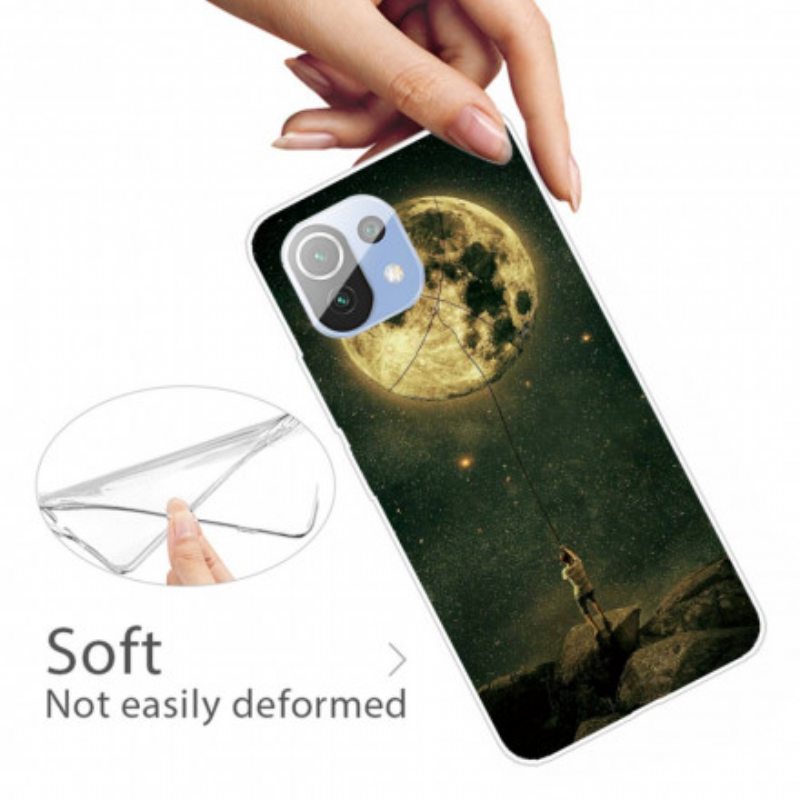 Kuori Xiaomi Mi 11 Pro Joustava Moon Man