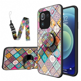 Kuori Xiaomi Mi 11 Pro Patchwork Magneettipidike