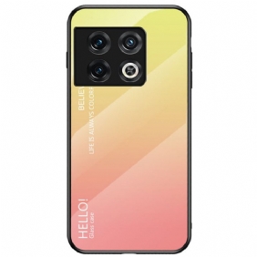 Case OnePlus 10 Pro 5G Karkaistu Lasi Hello