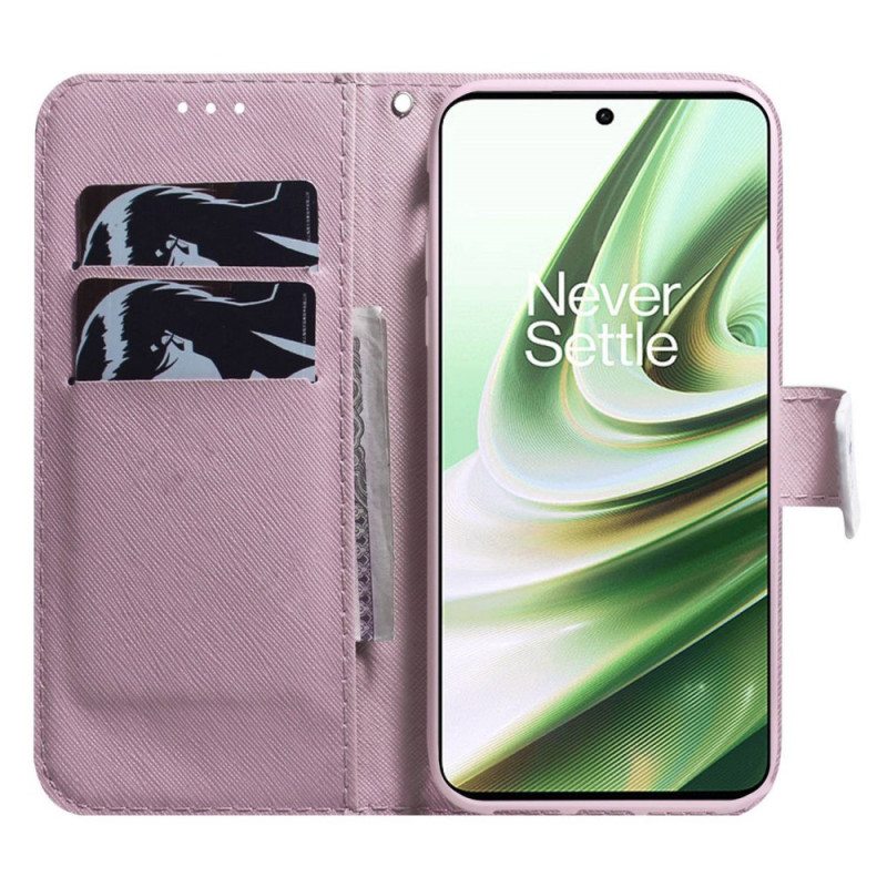 Flip Case OnePlus 10 Pro 5G Suojaketju Kuori Hihnallinen Pumppu