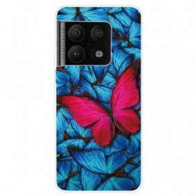 Kuori OnePlus 10 Pro 5G Fuchsia Butterfly Letku