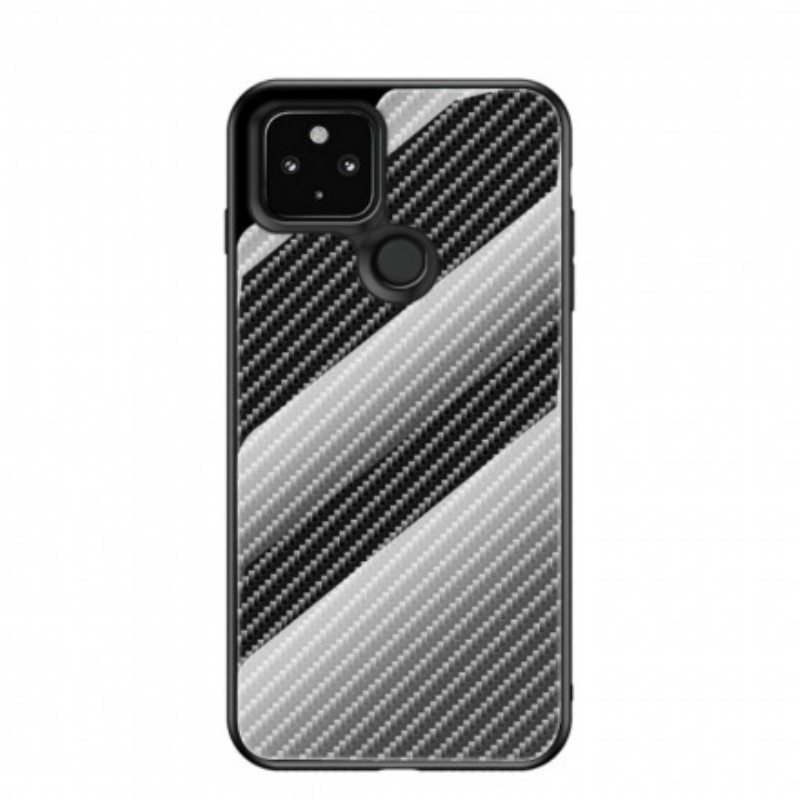 Case Google Pixel 4A 5G Karkaistua Hiilikuitulasia