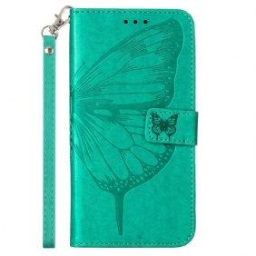 Kotelot Xiaomi 13 Lite Butterfly Design Kaulanauhalla