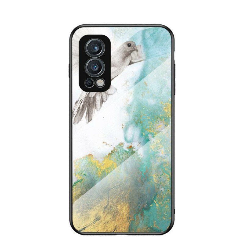 Case OnePlus Nord 2 5G Marmorivärit Karkaistu Lasi