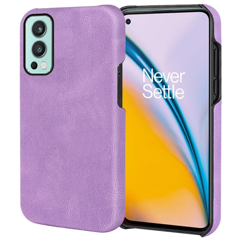 Case OnePlus Nord 2 5G Uusia Värejä Elegance Leather Effect