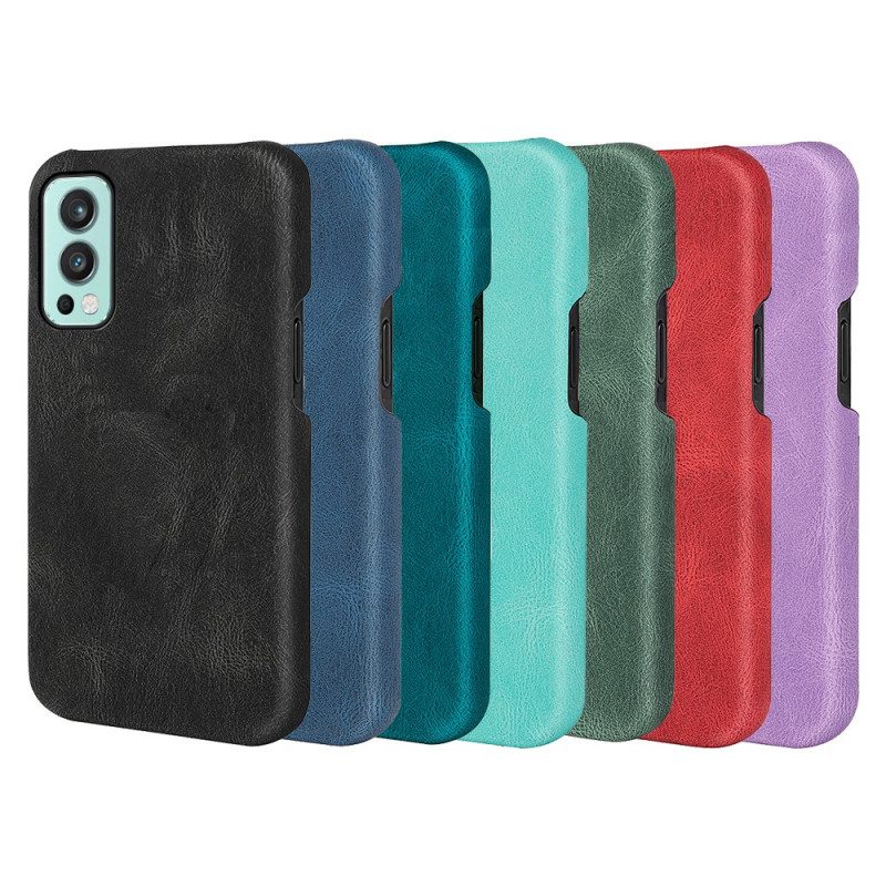 Case OnePlus Nord 2 5G Uusia Värejä Elegance Leather Effect