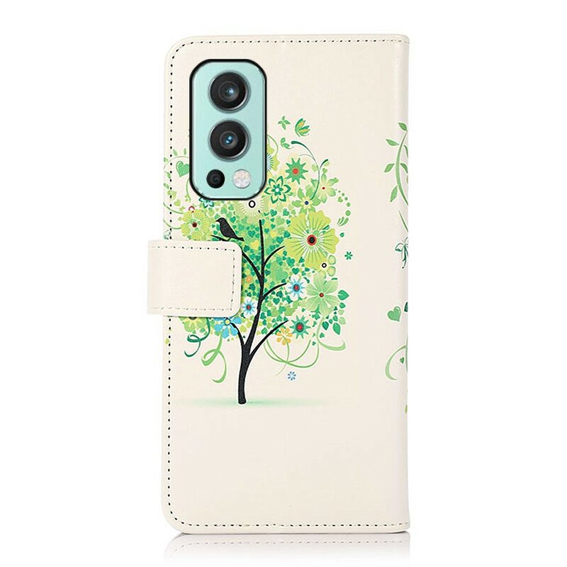 Flip Case OnePlus Nord 2 5G Kukkiva Puu