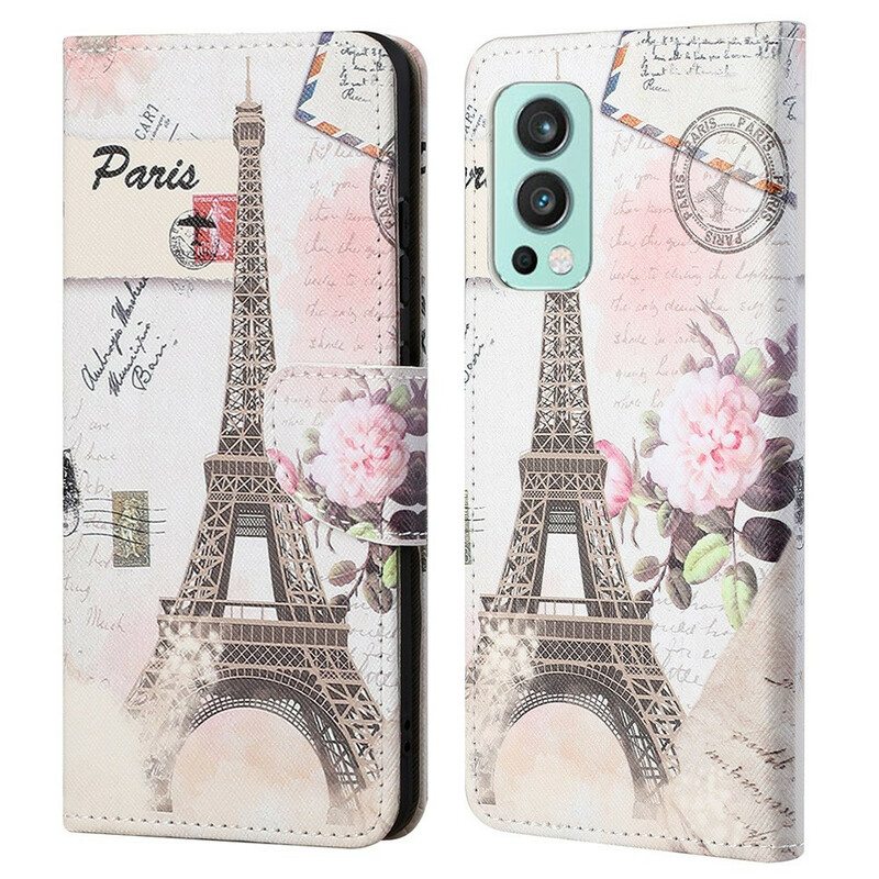 Kotelot OnePlus Nord 2 5G Retro Eiffel-torni