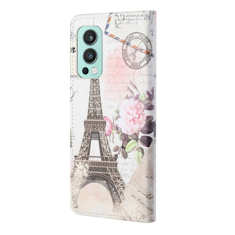 Kotelot OnePlus Nord 2 5G Retro Eiffel-torni