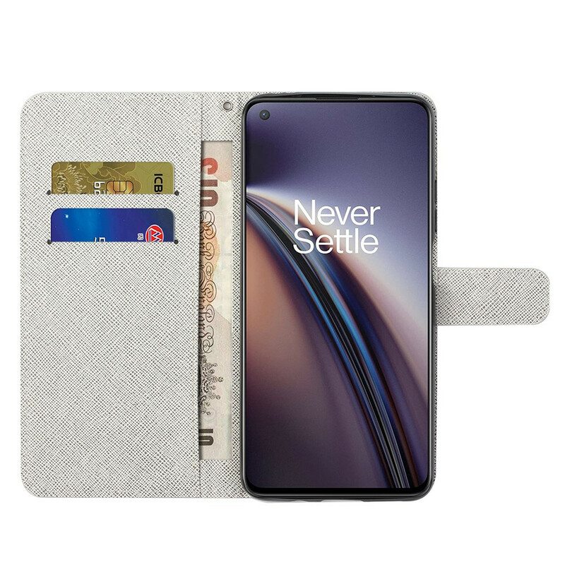 Kotelot OnePlus Nord 2 5G Suojaketju Kuori Kuun Hihnan Kukat