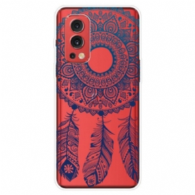 Kuori OnePlus Nord 2 5G Läpinäkyvät Dream Catcher Siniset Höyhenet