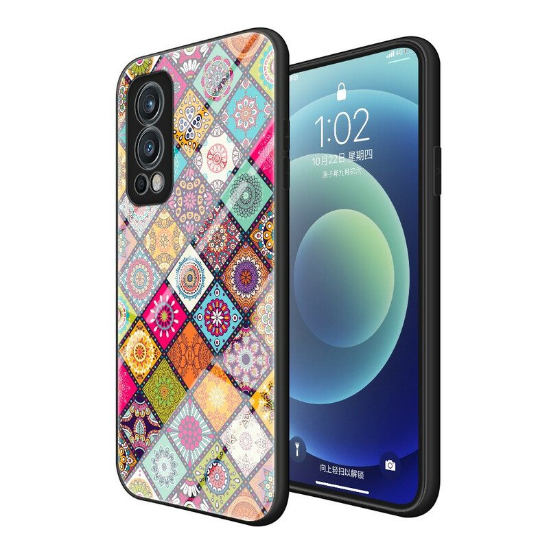 Kuori OnePlus Nord 2 5G Patchwork Magneettipidike