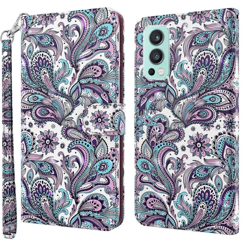 Nahkakotelo OnePlus Nord 2 5G Paisley