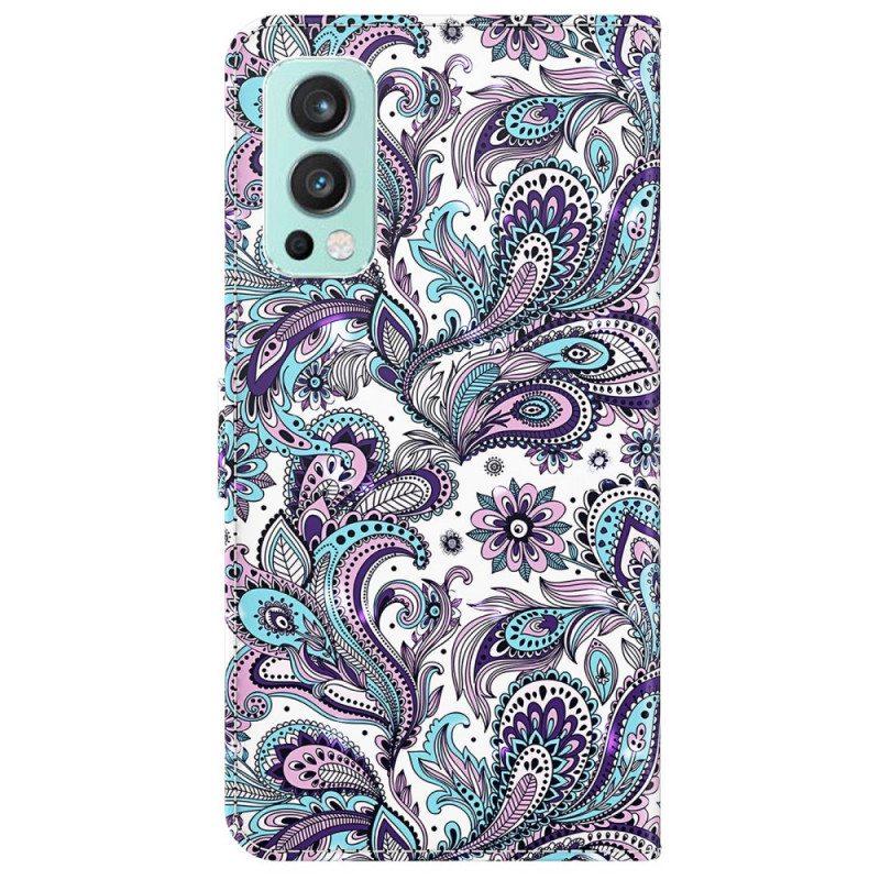 Nahkakotelo OnePlus Nord 2 5G Paisley