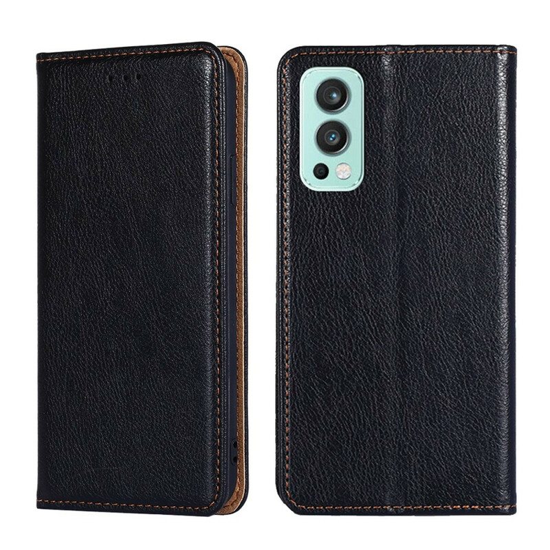 Puhelinkuoret OnePlus Nord 2 5G Kotelot Flip Vintage Nahkatyyli