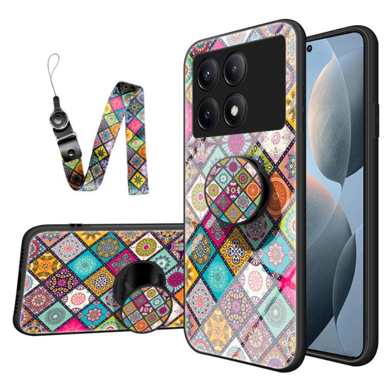 Kuori Poco X6 Pro 5g Patchwork-tuki Ja -hihna