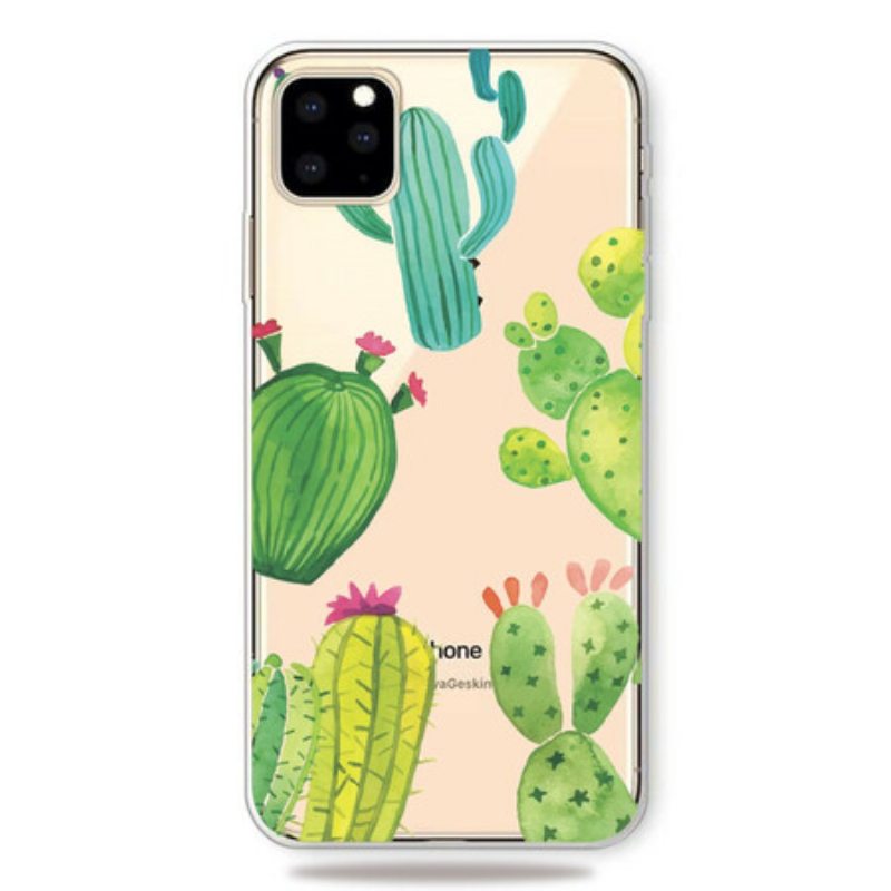 Case iPhone 11 Pro Akvarelli Kaktukset