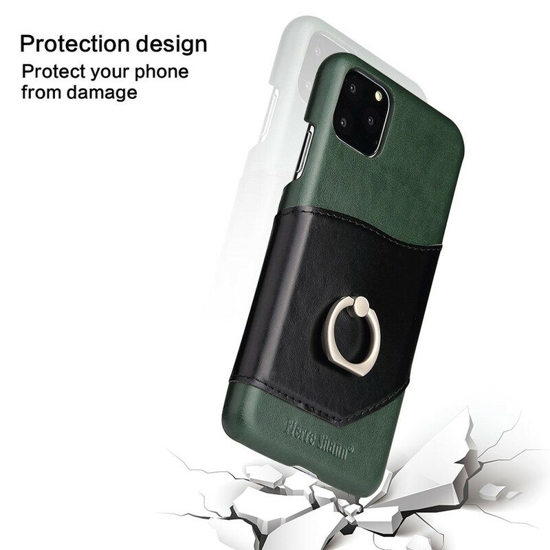 Case iPhone 11 Pro Fierre Shann Kortti- Ja Sormushaltija