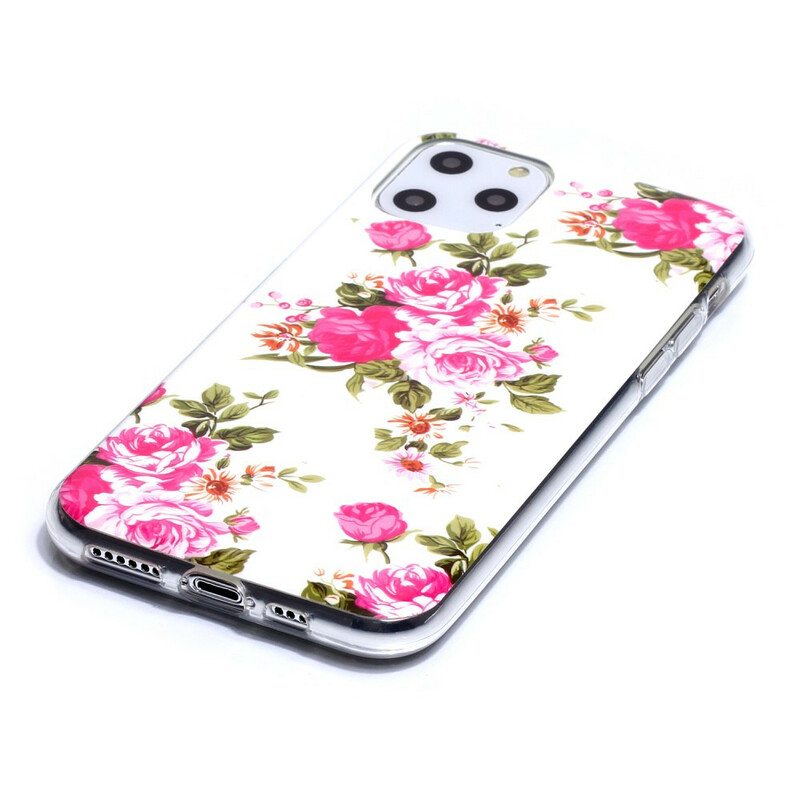 Case iPhone 11 Pro Fluoresoivat Liberty Flowers