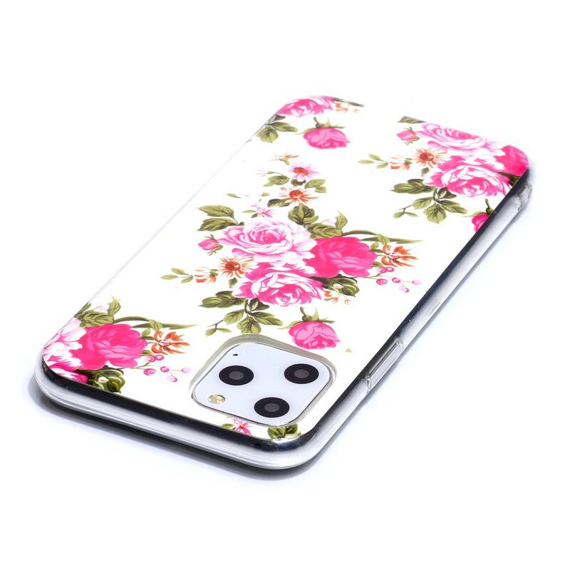 Case iPhone 11 Pro Fluoresoivat Liberty Flowers