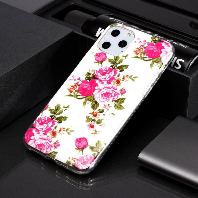 Case iPhone 11 Pro Fluoresoivat Liberty Flowers