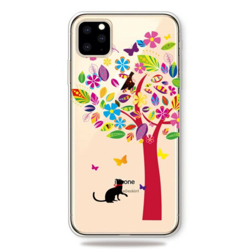 Case iPhone 11 Pro Kissa Puun Alla